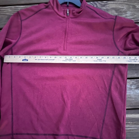 Pebble Beach men’s mock neck maroon pullover performance jacket size L - Picture 7 of 9